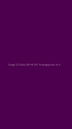 Tampilan Antarmuka Aplikasi Sinaga 123 Data Sgp Hk Sdy Terlengkap Hari Ini - 4