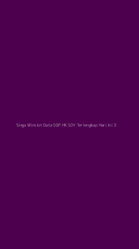 Tampilan Antarmuka Aplikasi Singa Winslot Data Sgp Hk Sdy Terlengkap Hari Ini - 3