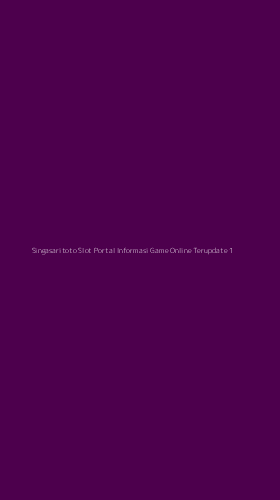 Tampilan Antarmuka Aplikasi Singasaritoto Slot Portal Informasi Game Online Terupdate - 1