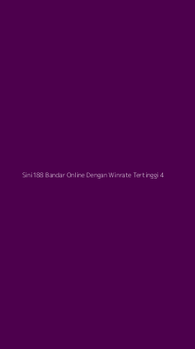 Tampilan Antarmuka Aplikasi Sini188 Bandar Online Dengan Winrate Tertinggi - 4