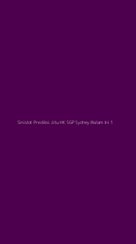 Tampilan Antarmuka Aplikasi Sinislot Prediksi Jitu Hk Sgp Sydney Malam Ini - 1