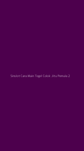 Tampilan Antarmuka Aplikasi Sinslot Cara Main Togel Colok Jitu Pemula - 2