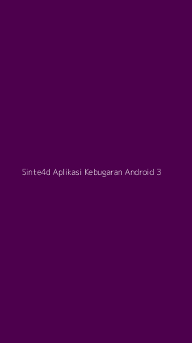 Tampilan Antarmuka Aplikasi Sinte4d Aplikasi Kebugaran Android - 3
