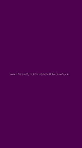 Tampilan Antarmuka Aplikasi Sintoto Aplikasi Portal Informasi Game Online Terupdate - 4