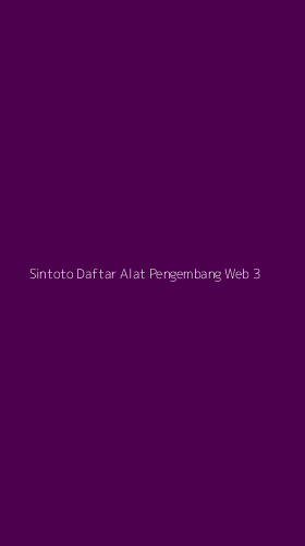 Tampilan Antarmuka Aplikasi Sintoto Daftar Alat Pengembang Web - 3