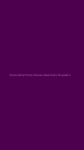 Tampilan Antarmuka Aplikasi Sintoto Daftar Portal Informasi Game Online Terupdate - 4