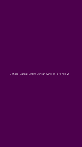 Tampilan Antarmuka Aplikasi Siptogel Bandar Online Dengan Winrate Tertinggi - 2