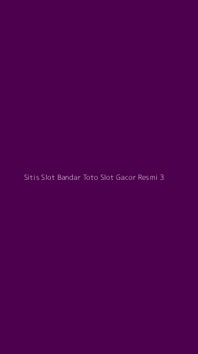 Tampilan Antarmuka Aplikasi Sitis Slot Bandar Toto Slot Gacor Resmi - 3