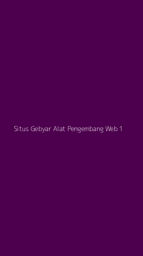 Tampilan Antarmuka Aplikasi Situs Gebyar Alat Pengembang Web - 1