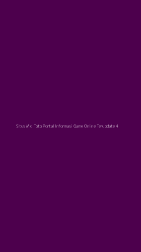 Tampilan Antarmuka Aplikasi Situs Mio Toto Portal Informasi Game Online Terupdate - 4