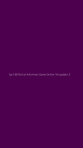 Tampilan Antarmuka Aplikasi Sja138 Portal Informasi Game Online Terupdate - 3