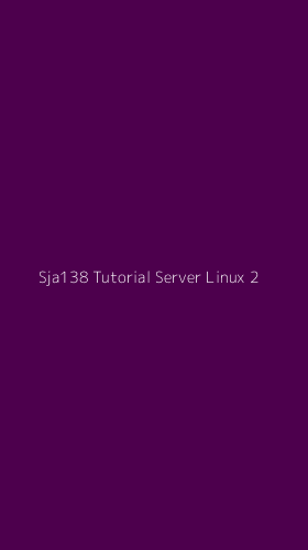 Tampilan Antarmuka Aplikasi Sja138 Tutorial Server Linux - 2
