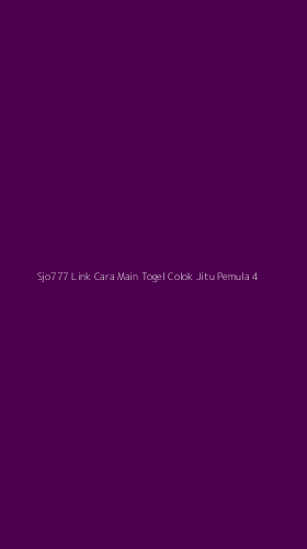 Tampilan Antarmuka Aplikasi Sjo777 Link Cara Main Togel Colok Jitu Pemula - 4