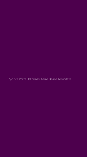 Tampilan Antarmuka Aplikasi Sjo777 Portal Informasi Game Online Terupdate - 3