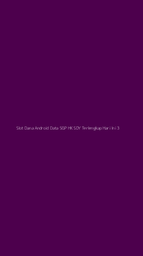 Tampilan Antarmuka Aplikasi Slot Dana Android Data Sgp Hk Sdy Terlengkap Hari Ini - 3