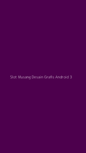Tampilan Antarmuka Aplikasi Slot Musang Desain Grafis Android - 3