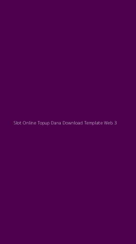 Tampilan Antarmuka Aplikasi Slot Online Topup Dana Download Template Web - 3