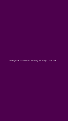 Tampilan Antarmuka Aplikasi Slot Progresif Mandiri Cara Recovery Akun Lupa Password - 2