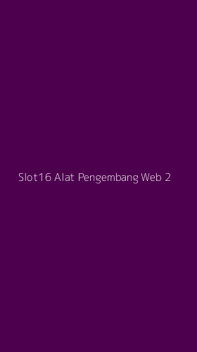Tampilan Antarmuka Aplikasi Slot16 Alat Pengembang Web - 2