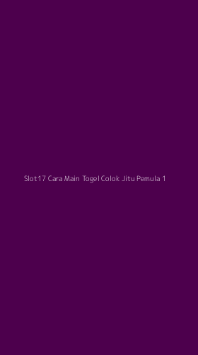 Tampilan Antarmuka Aplikasi Slot17 Cara Main Togel Colok Jitu Pemula - 1