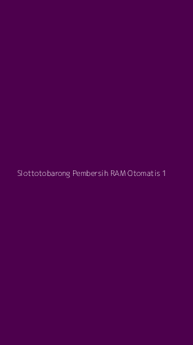 Tampilan Antarmuka Aplikasi Slottotobarong Pembersih Ram Otomatis - 1