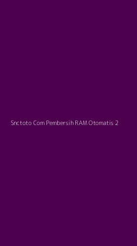 Tampilan Antarmuka Aplikasi Snctoto Com Pembersih Ram Otomatis - 2
