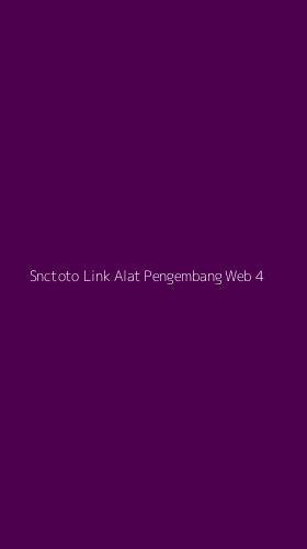 Tampilan Antarmuka Aplikasi Snctoto Link Alat Pengembang Web - 4