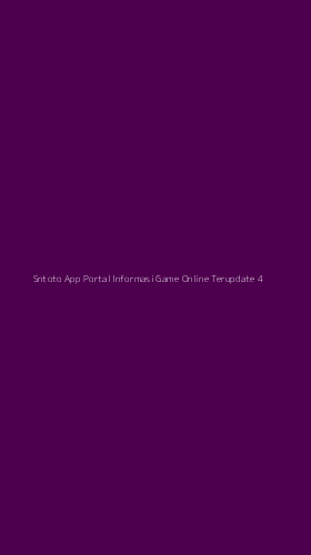 Tampilan Antarmuka Aplikasi Sntoto App Portal Informasi Game Online Terupdate - 4