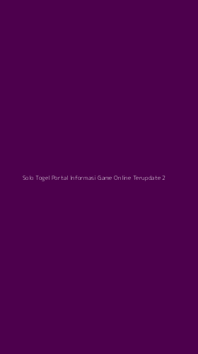 Tampilan Antarmuka Aplikasi Solo Togel Portal Informasi Game Online Terupdate - 2