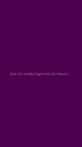 Tampilan Antarmuka Aplikasi Sonic 55 Cara Main Togel Colok Jitu Pemula - 3