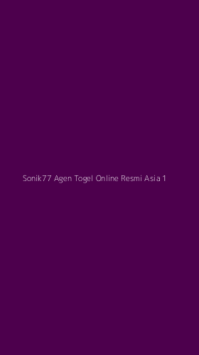 Tampilan Antarmuka Aplikasi Sonik77 Agen Togel Online Resmi Asia - 1