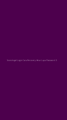 Tampilan Antarmuka Aplikasi Sosrotogel Login Cara Recovery Akun Lupa Password - 3