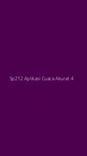 Tampilan Antarmuka Aplikasi Sp212 Aplikasi Cuaca Akurat - 4