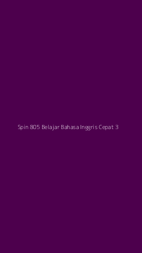 Tampilan Antarmuka Aplikasi Spin 805 Belajar Bahasa Inggris Cepat - 3