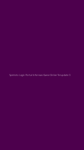 Tampilan Antarmuka Aplikasi Spintoto Login Portal Informasi Game Online Terupdate - 3