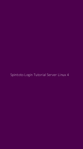 Tampilan Antarmuka Aplikasi Spintoto Login Tutorial Server Linux - 4