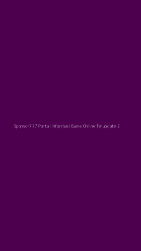 Tampilan Antarmuka Aplikasi Sponsor777 Portal Informasi Game Online Terupdate - 2
