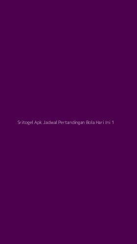 Tampilan Antarmuka Aplikasi Sritogel Apk Jadwal Pertandingan Bola Hari Ini - 1
