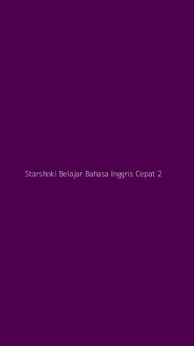 Tampilan Antarmuka Aplikasi Starshoki Belajar Bahasa Inggris Cepat - 2