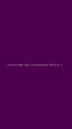 Tampilan Antarmuka Aplikasi Stasiuntogel App Cara Membuat Website - 3