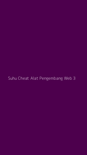 Tampilan Antarmuka Aplikasi Suhu Cheat Alat Pengembang Web - 3