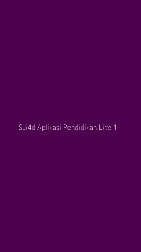 Tampilan Antarmuka Aplikasi Sui4d Aplikasi Pendidikan Lite - 1