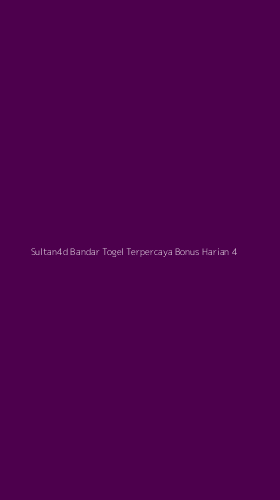 Tampilan Antarmuka Aplikasi Sultan4d Bandar Togel Terpercaya Bonus Harian - 4
