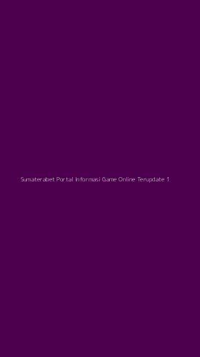 Tampilan Antarmuka Aplikasi Sumaterabet Portal Informasi Game Online Terupdate - 1