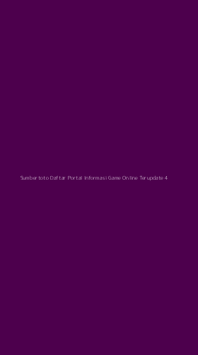 Tampilan Antarmuka Aplikasi Sumbertoto Daftar Portal Informasi Game Online Terupdate - 4
