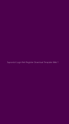 Tampilan Antarmuka Aplikasi Supraslot Login Net Register Download Template Web - 1