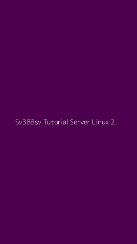 Tampilan Antarmuka Aplikasi Sv388sv Tutorial Server Linux - 2