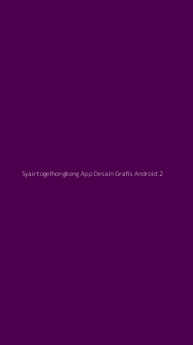 Tampilan Antarmuka Aplikasi Syairtogelhongkong App Desain Grafis Android - 2