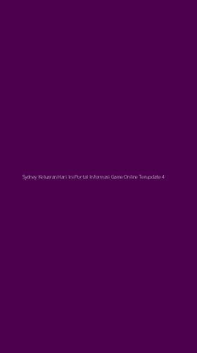 Tampilan Antarmuka Aplikasi Sydney Keluaran Hari Ini Portal Informasi Game Online Terupdate - 4