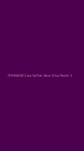 Tampilan Antarmuka Aplikasi Terang4d Cara Daftar Akun Situs Resmi - 3